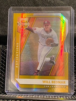 Will Bednar 2021 Elite Extra Gold Aspiration Die-Cut #20/24 - #14 Giants