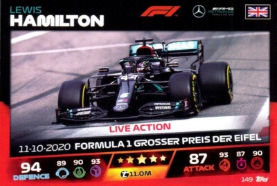 Turbo Attax F1 (Formel 1 / Formula 1) 2021 - #149 Lewis Hamilton (Live Action)