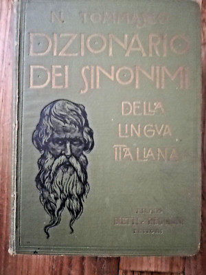 NICCOLO TOMMASEO WÖRTERBUCH DER SYNONYME DER ITALIENISCHEN SPRACHE - BIETTI REGGIANI
