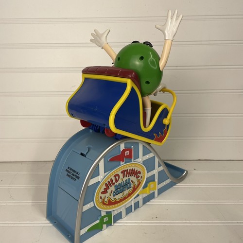 M&M's Wild Thing Roller Coaster Ride Dispenser Green Red MM Vtg Candy - Picture 4 of 8