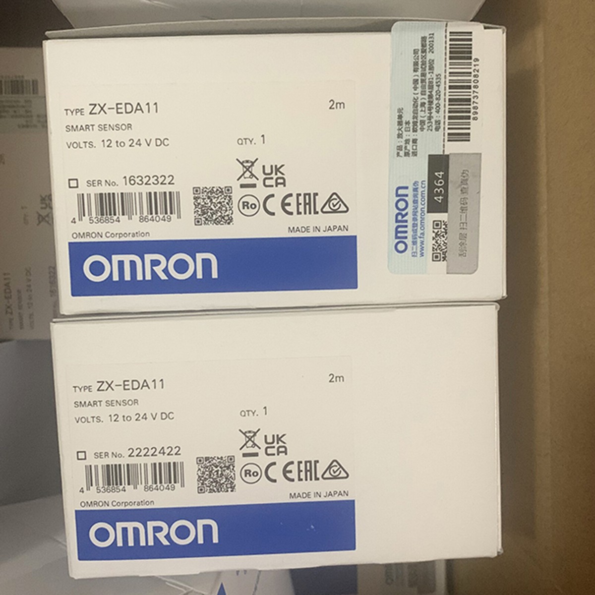 one new omron Laser displacement sensor ZX-EDA11 Free shipping