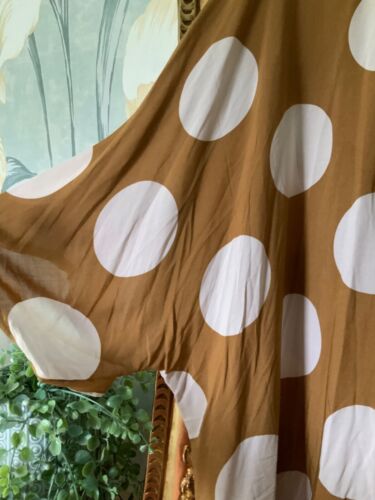 Next brown large polka dot viscose beach/holiday/Summer cover up L 20-24 BNWT - Picture 4 of 7