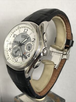 CITIZEN Men's Calibre G900 Minute Repeater Steel Leather Strap