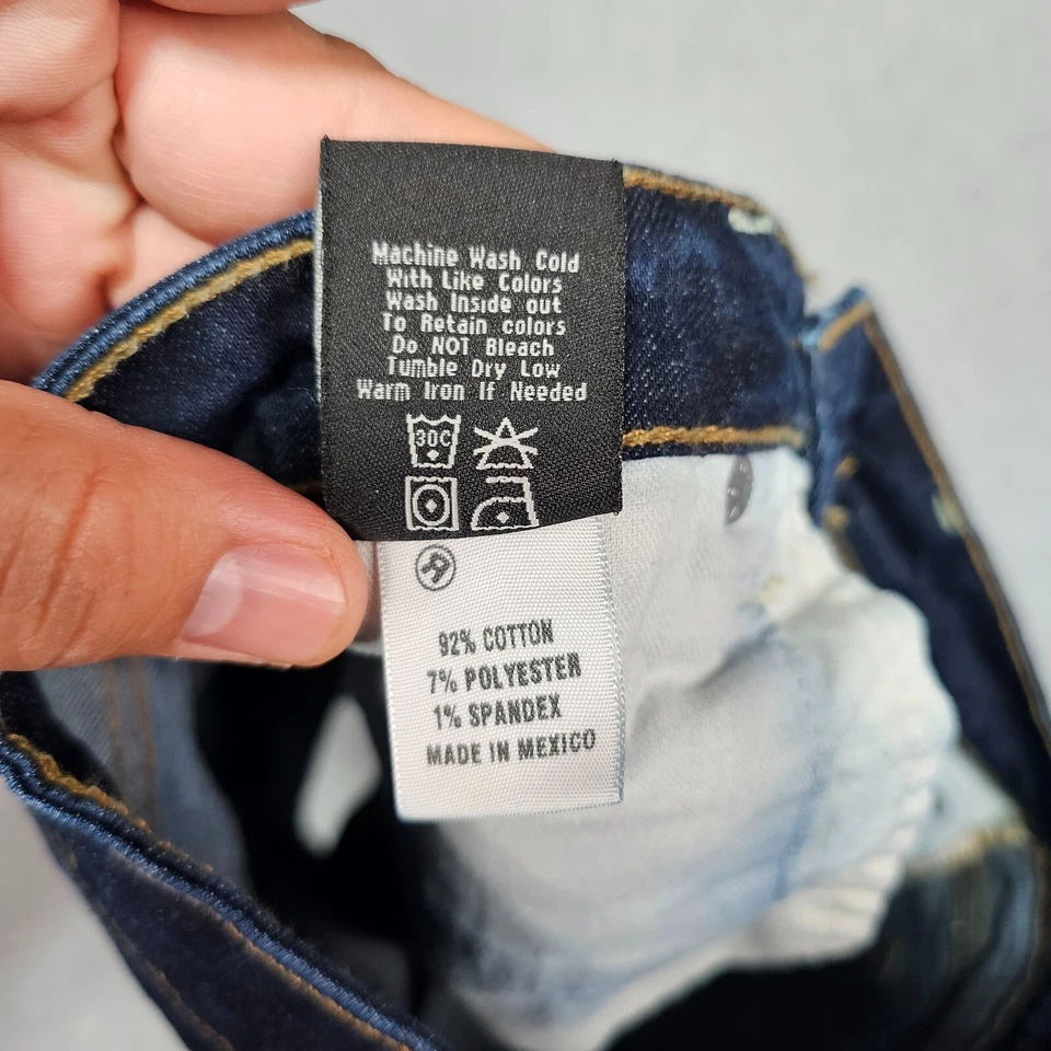 Big Star Remy низкий RIse Fit Jean шорты женский размер 28 темно стирка джинсовой ткани эластичной - Изображение 4 из 4