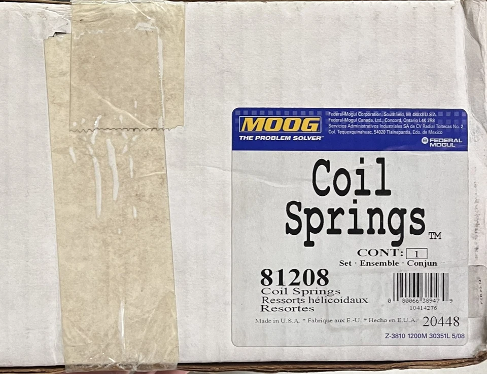 Moog 81208 前线圈弹簧套件适用于 1996 - 2000 年本田思域 FWD ^ — 第 2/2 张图片