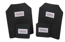 Tactical Scorpion Body Armor Plates Trauma Pads 10mm 11x14+6x6 Set For AR500