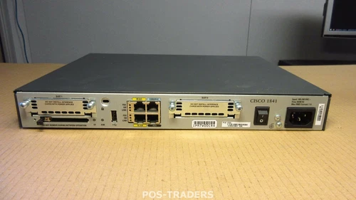 CISCO 1841 V05 2-Ports WAN Slot IP Base 32FL/128DR Router - EXCL RACKMOUNTS