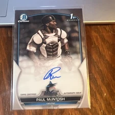 Paul McIntosh 2023 Bowman Chrome Prospect Autograph Auto #CPA-PM Marlins