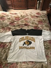 Vintage 90's Colorado Buffaloes Sports Attack T shirt Heavy duty material