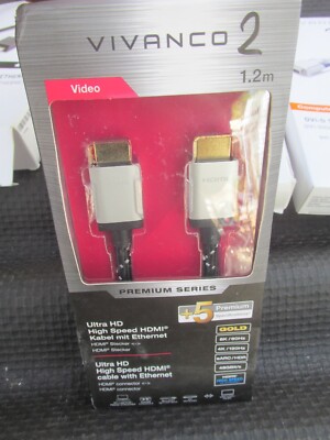 Premium Ultra HD High Speed HDMI Kabel mit Ethernet  1,2m / Cont Pal0K14Nr2