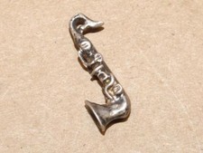 Vintage Sterling Silver Saxophone Charm or Pendant 1.7 grams