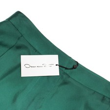 Oscar de la Renta NWD Silk Wide Leg Dress Pants Size 8 In Green Ombre Effect