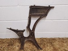 School Desk Dast Iron Frame One Side Piece Only Repurpose Vintage Antique