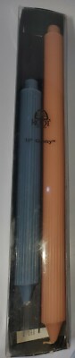 A J. Root Co. 1.25'' X 18'' Tall Gentry Candle Pink & 12'' Blue Candle