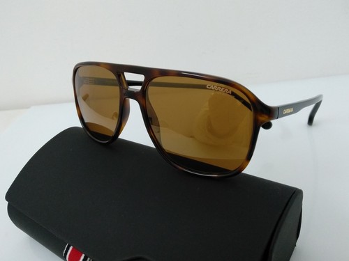 Carrera occhiale da sole md 173 nero goccia uomo celluloide grande marrone  | eBay