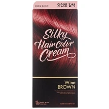 THE FACE SHOP Stylist Silky Hair Color Cream #Wine Brown Korean Cosmetics NEW