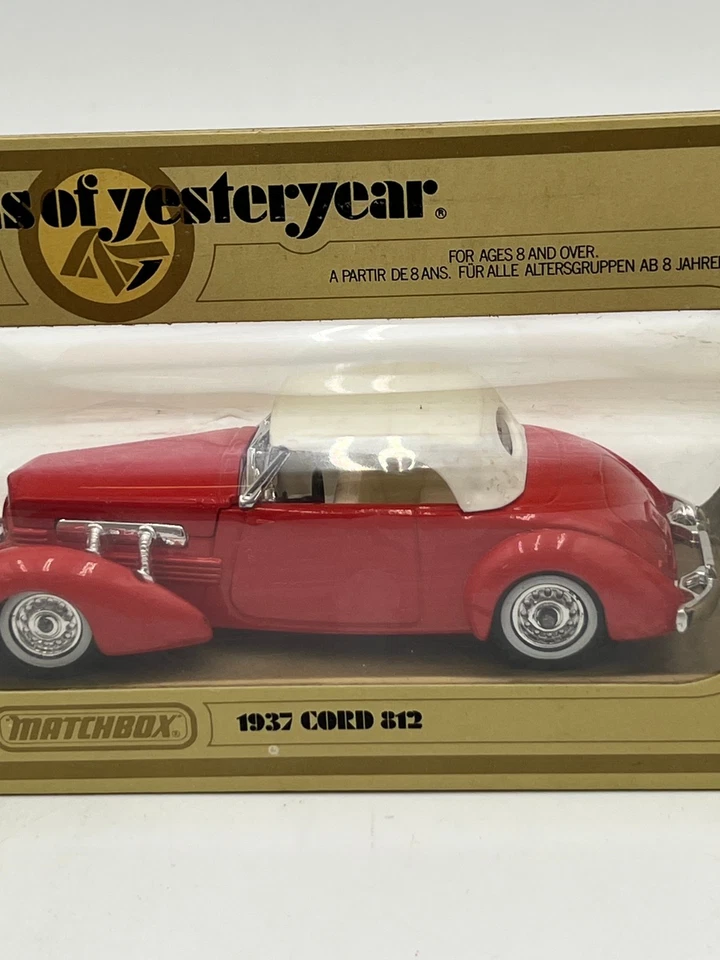 Matchbox Models of Yesteryear Y-18 1937 Cord 812 Convertible Diecast Car Lesney - Image 2 of 4