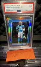 2021 Panini Donruss Optic Rated Rookie Terrace Marshall Jr #218 Holo Prizm (RC)