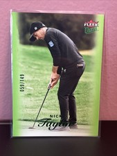 2023 UD Fleer Ultra Emerald Parallel SP #’d /149 Nick Taylor #25 PGA Golf Green
