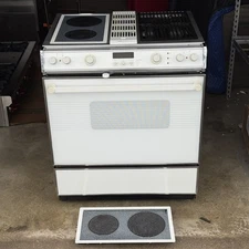 Jenn-Air 30” S136W Electric Range Downdraft - with Grill / 4-Burners Cartridges