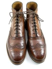 Allen Edmonds "MCALLISTER" Men's Leather Wingtip Dress Boots 10 D Chili (862N)