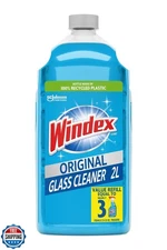 Windex Refill Glass and Window Cleaner Bottle, Bottle Made from 100% Recycled