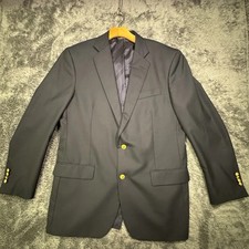Brooks Brothers Blazer Mens 42L Loro Piana Wool 1818 Madison Navy Blue