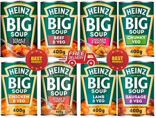 Heinz Big Soup 400g&ndash;Chunky Tinned Soup Range&ndash;Multiple Flavours&ndash;ChooseYour,3,6,9