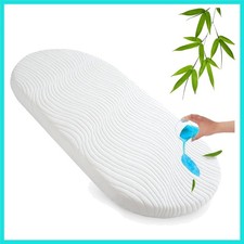Baby Bassinet Mattress Topper x 1", Waterproof Replacement Pad with Removable...