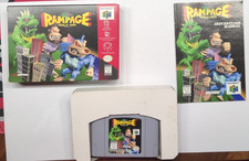 Rampage World Tour Nintendo 64 Game/Box/Manual Great Condition- Tested