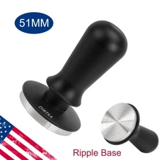 51mm Coffee Tamper W/ Spring Loaded Espresso Leveler 30lb Consistent Pressure
