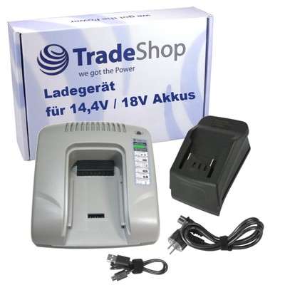 Akku Ladegerät mit USB 14,4V 18V Li-Ion für Metabo BSA 14.4-18 LED, R 12-18