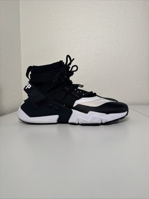 Nike Air Hurrache GRIPP Black And White Men s Basketball Shoes Size 7