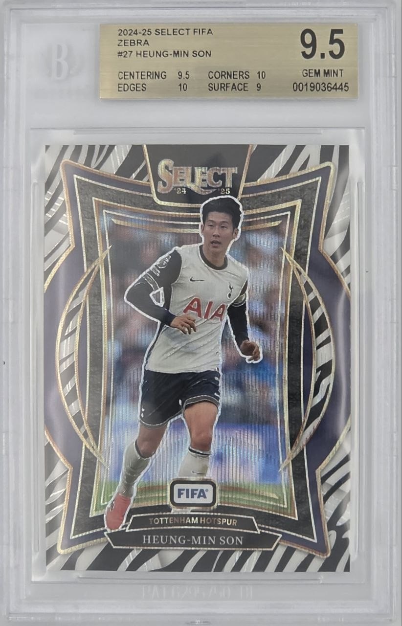 2024-25 Panini Select FIFA #27 Heung-Min Son Zebra BGS 9.5