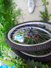 26 in MTB Wheel Set Alloy/Steel Clincher Rim Brake Schrader Hubs Tyres Airline