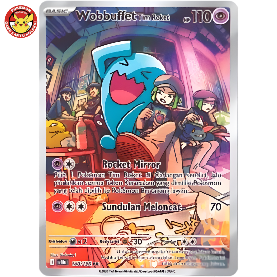 Rocket's Wobbuffet SV10s 148/138 AR IR Glory of Team Rocket