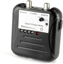 OTA TV Antenna Signal Strength Meter Kit with LED Display and Coaxial Cable