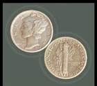 1936-S - 10c Mercury Dime - Silver - KM# 140 - Very Fine - Low Mintage