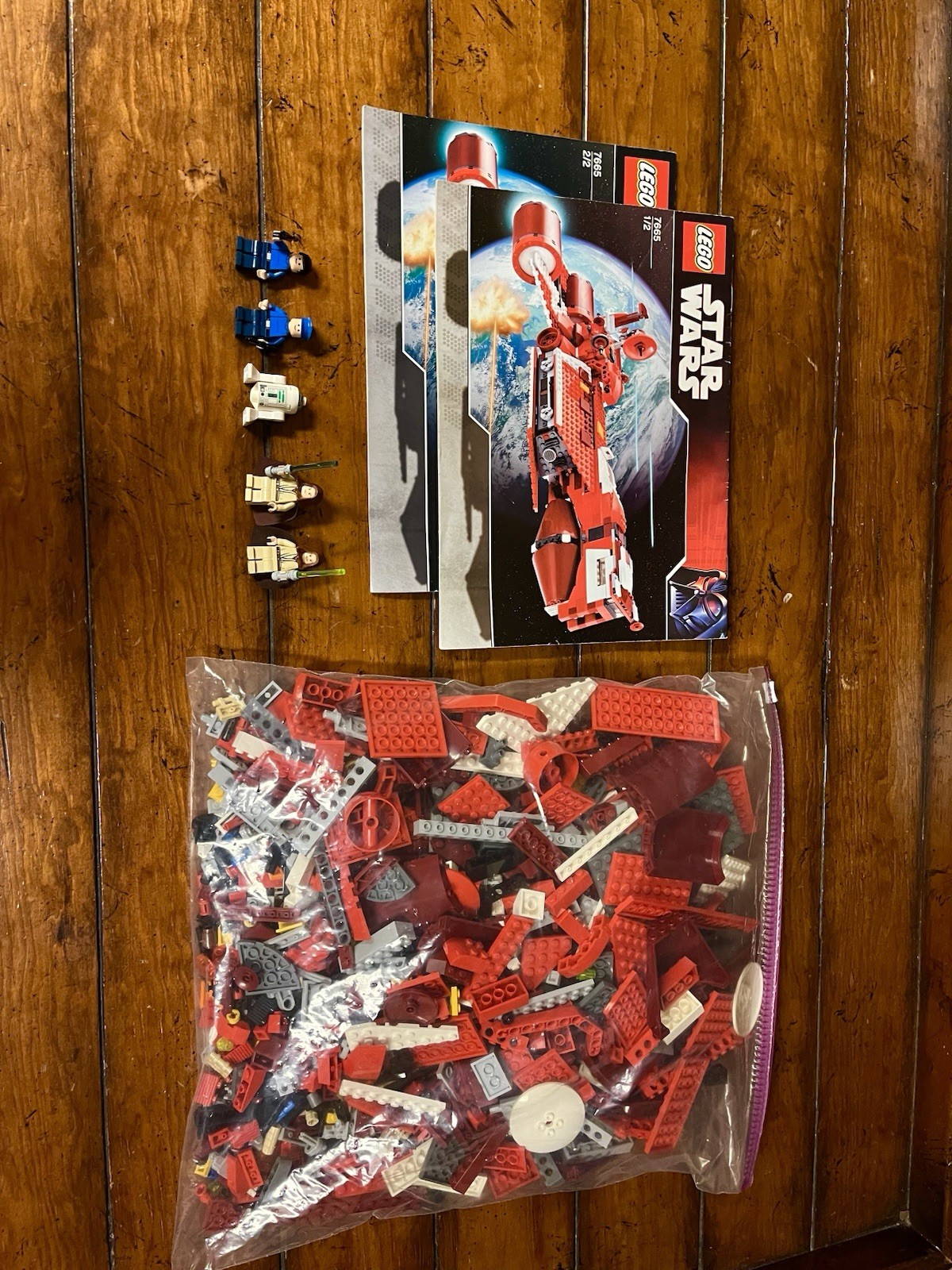 2007 LEGO Star Wars 7665 Republic Cruiser 100% Complete + Instructions