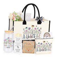 Aunt Gifts, Christmas Mothers Day Birthday Gifts for Aunt Auntie Basket Set of