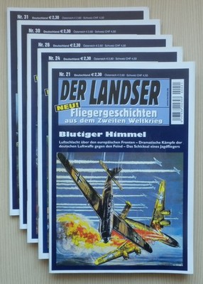 Der Landser - Fliegergeschichten aus dem 2. WK - Nr. 21, 24, 26, 30, 31