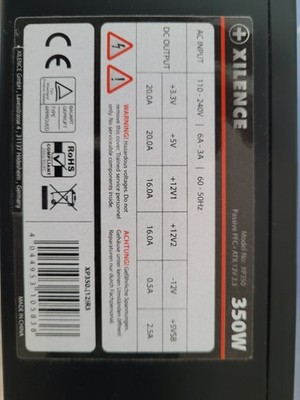 Computer Netzteil Xilence 350W
