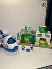 Fat Brain Toys Airport Terminal and Jet Plane Playset - Lights and Sounds work