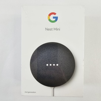 Google Nest Mini (2nd Generation) Smart Speaker Gray Charcoal NEW in Sealed Box