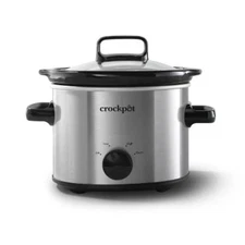 Crock-Pot 2qt Slow Cooker - Stainless, 3-Speed, Reheat/Warm, Dishwasher Safe