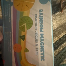 Rainbow Magnetic Fraction Circles And Tiles For Ages Six And Older