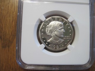 1981 S TYPE 1 NGC PF70 ULTRA CAMEO SUSAN B ANTHONY DOLLAR