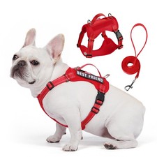 No Pull Adjustable Reflective Dog Harness And Leash Set with Soft Padded Handle