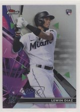 2021 Topps Finest Refractor Lewin Diaz #56 nh3