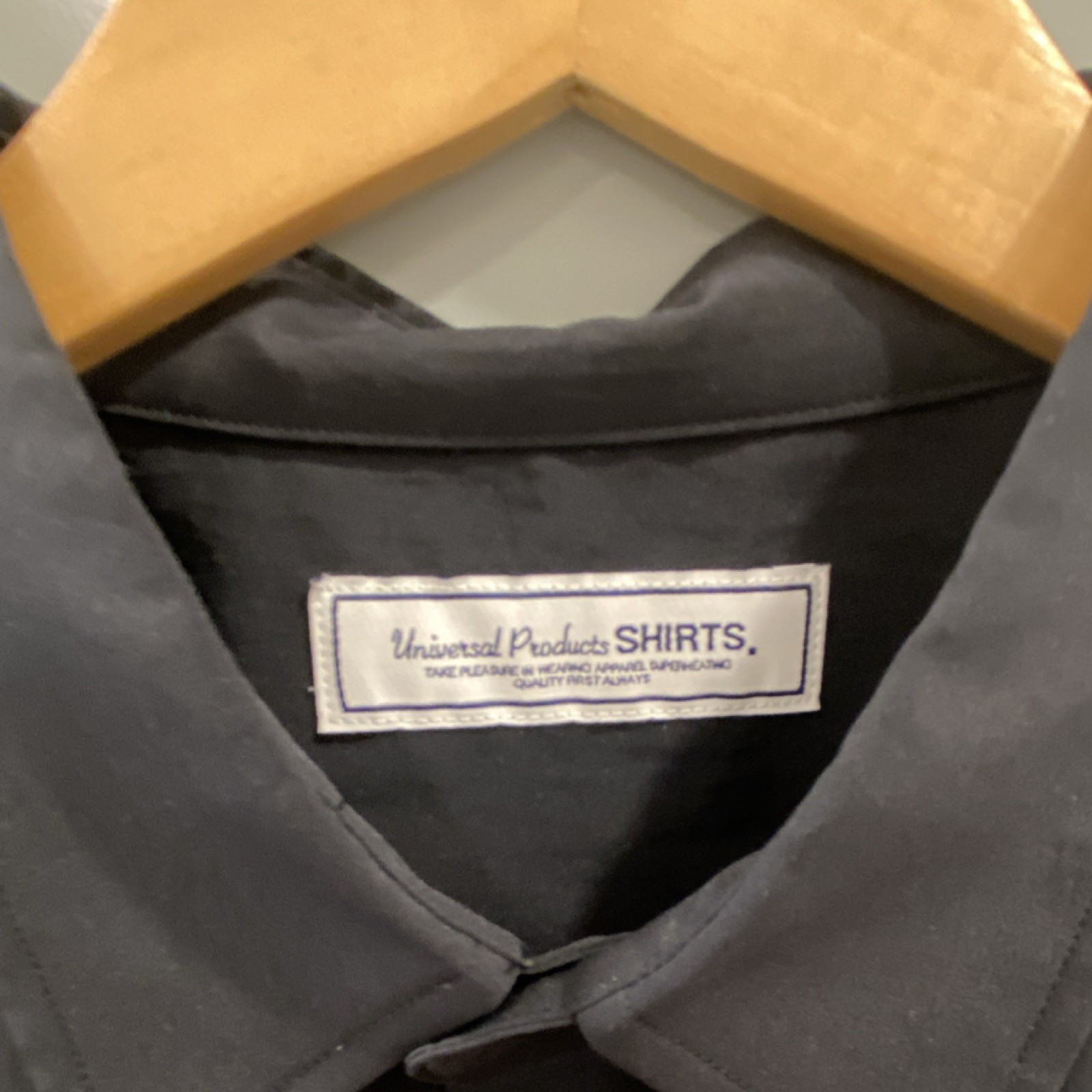 Universal Products Black Polyester Button-Up Shir… - image 2